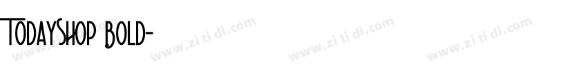 TodaySHOP Bold字体转换